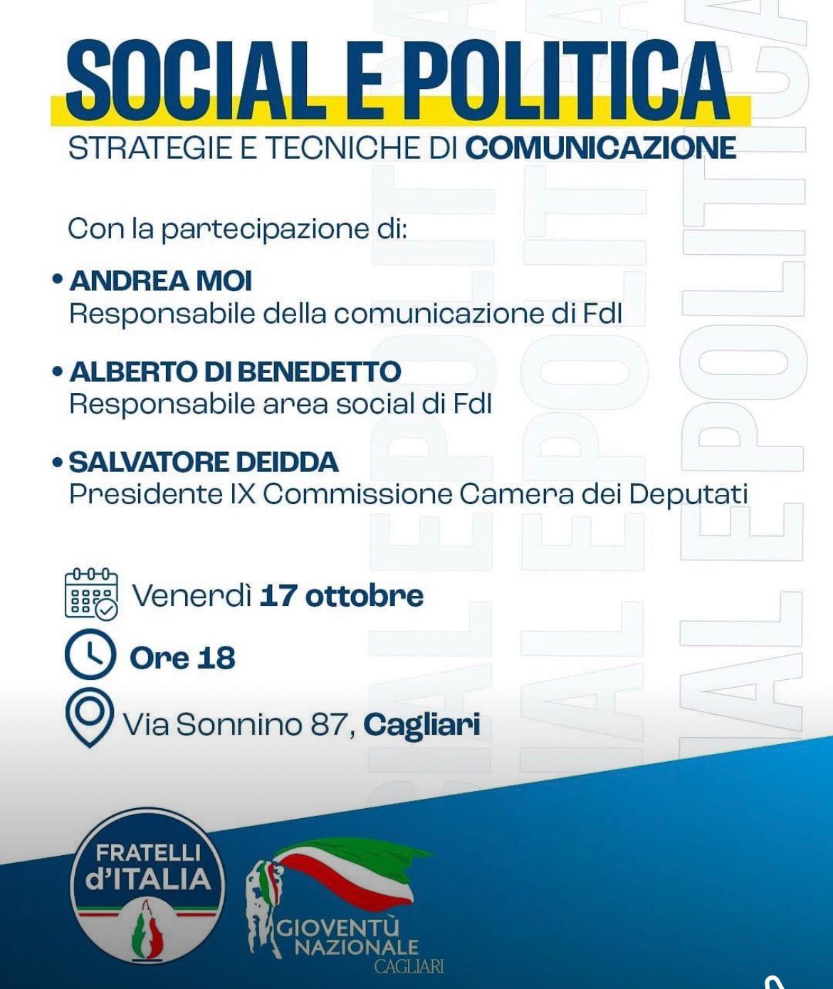 Social e Politica -  strategie e tecniche di comunicazione